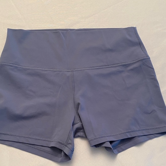 lululemon athletica Women's Athletic Shorts in Slate Blue Size 12 - Picture 2 of 4